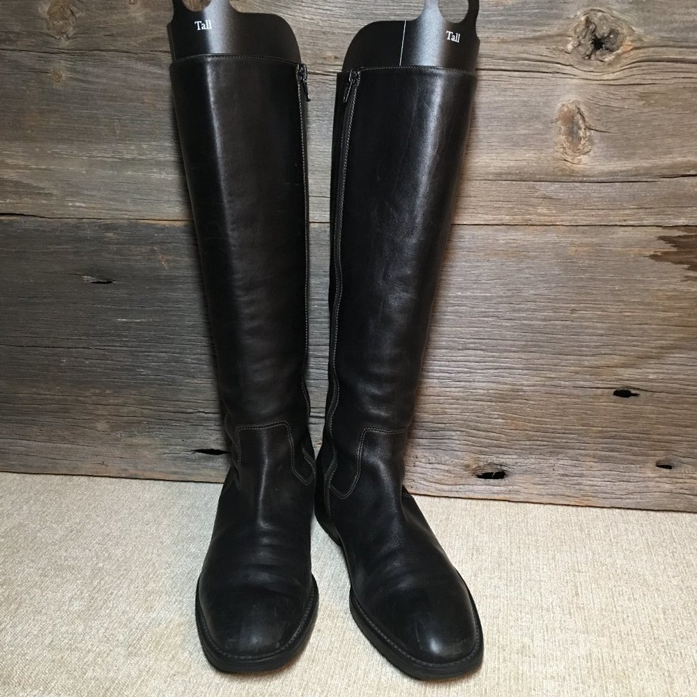 J Crew Tall Leather Boots Extended Calf